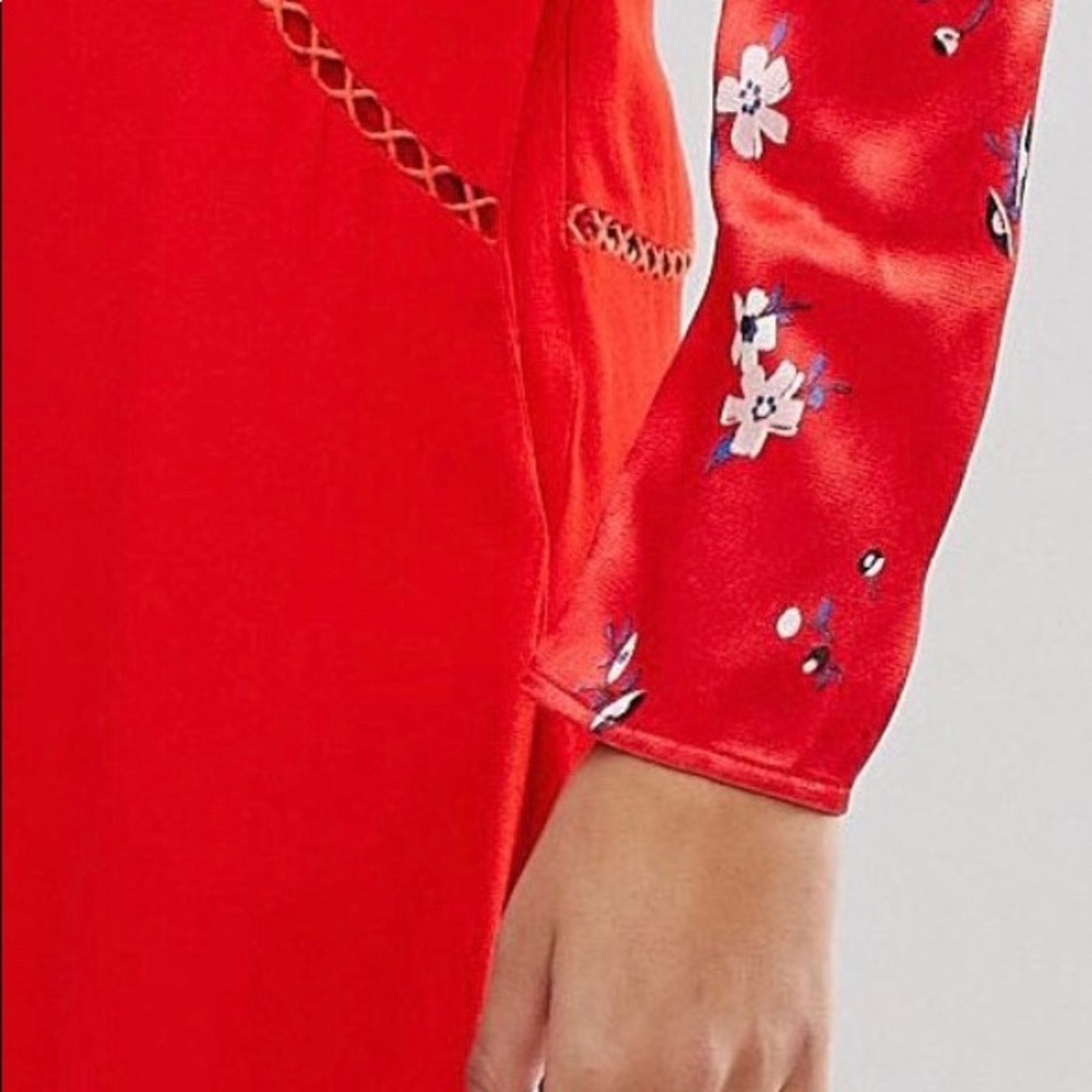 Max&Co Block Red Color Dress - Picture 7 of 11